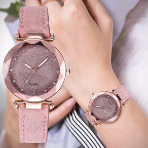 Casual Women Romantic Starry Sky Wrist Watch