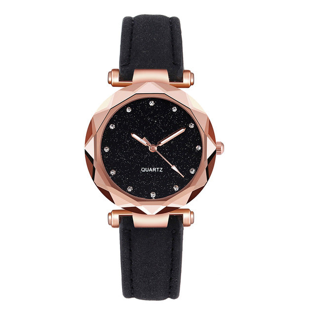 Casual Women Romantic Starry Sky Wrist Watch