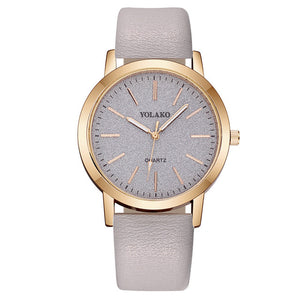 Luxury Brand Leather Quartz Women's Watch