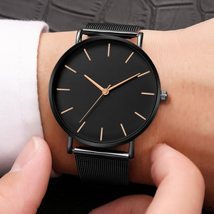 Women Watch Mesh Stainless Steel Bracelet