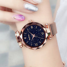 Load image into Gallery viewer, Starry Sky Female Clock Quartz Wristwatch